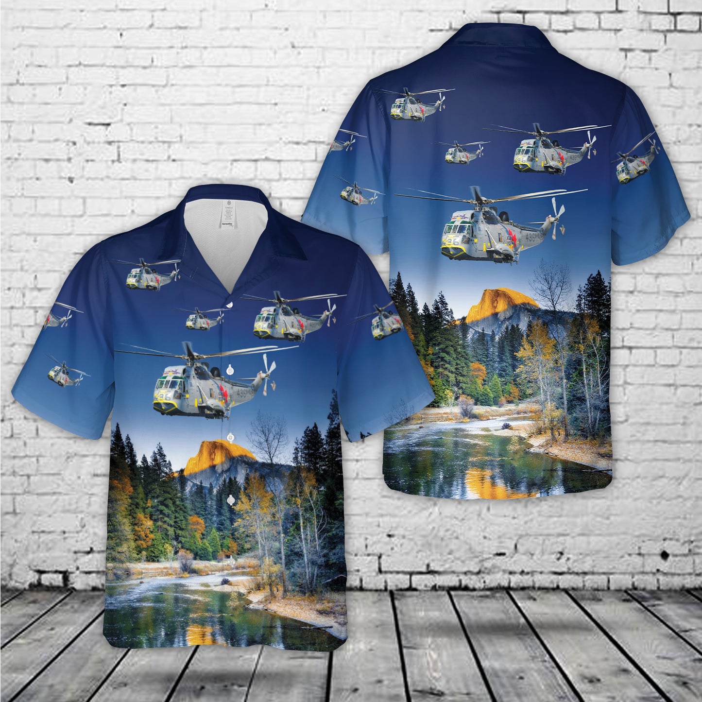 Sikorsky CH-124 Sea King helicopter Hawaiian Shirt