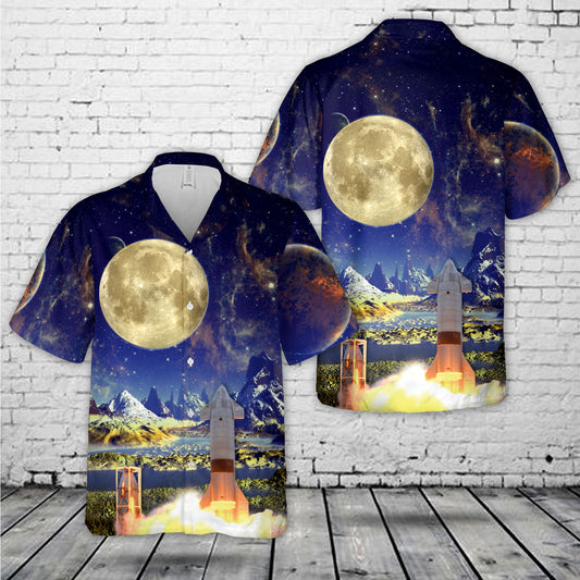SpaceX Starship Hawaiian Shirt