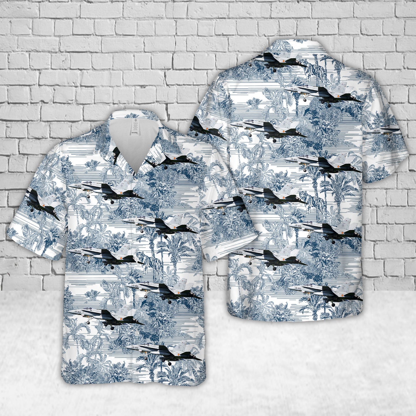 Spanish Air Force McDonnell Douglas EF-18A(M) Hornet Hawaiian Shirt