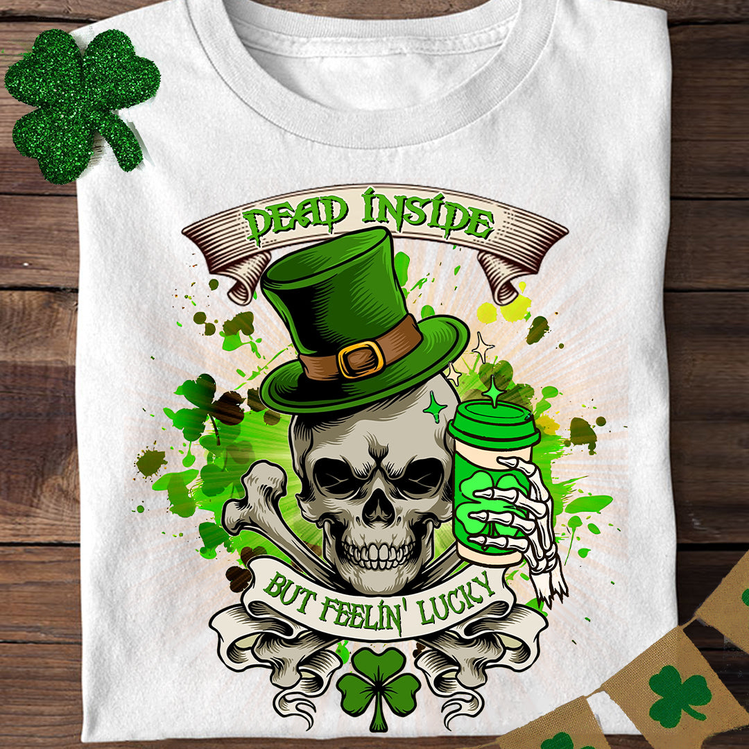 St. Patrick's Day Coffee Skull T-shirt