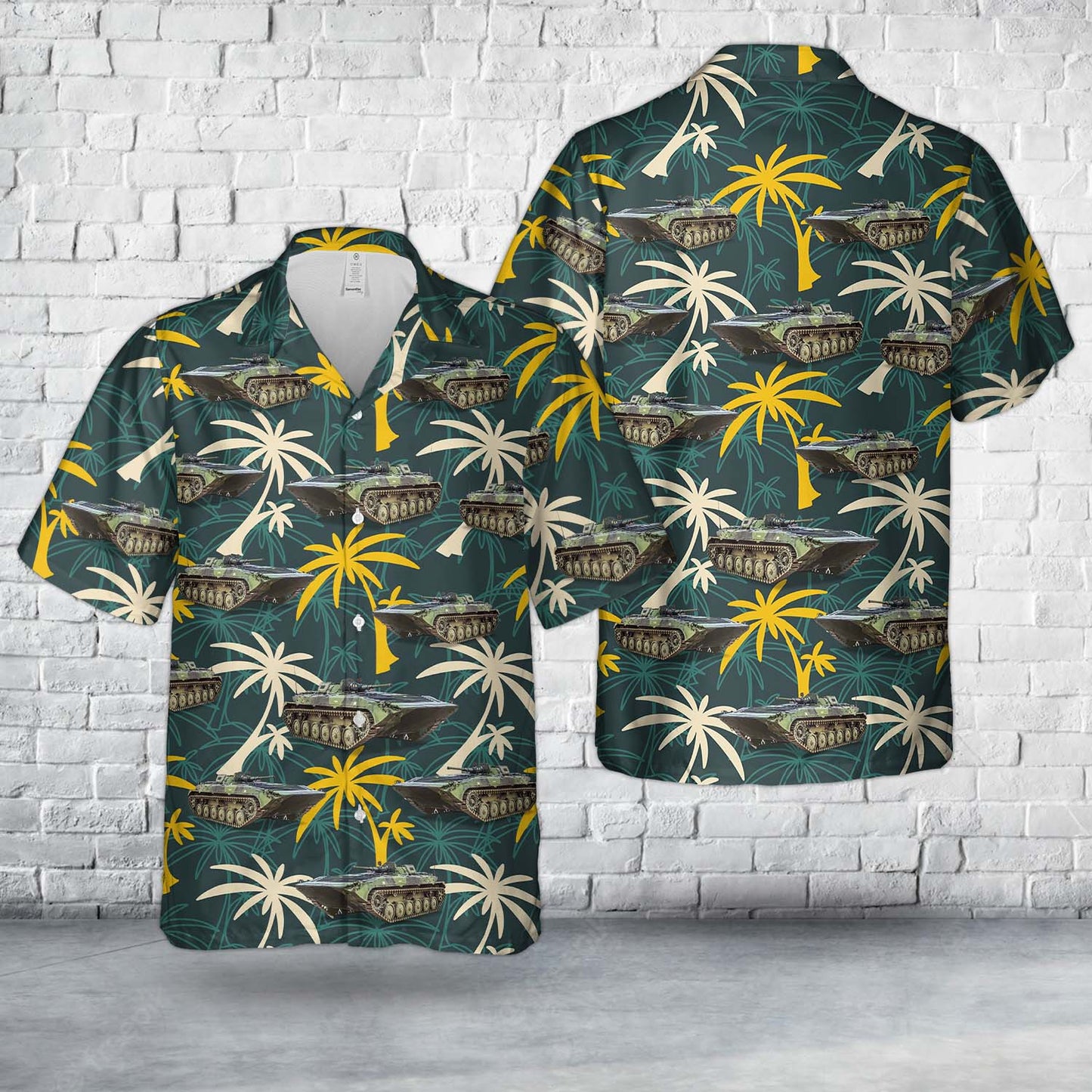 Swedish Army Pansarbandvagn 501 Hawaiian Shirt