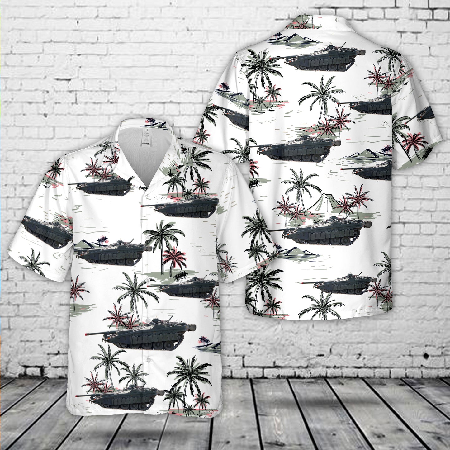 Swedish Army Stridsvagn 103C Hawaiian Shirt