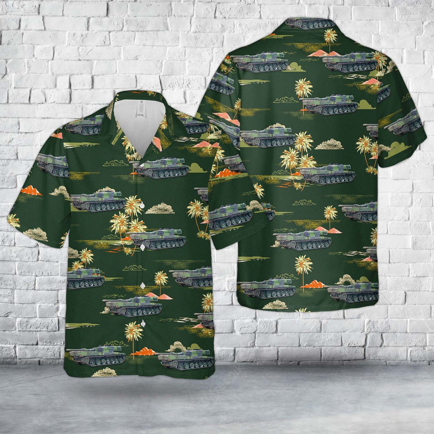 Swedish Army Strv 121 Hawaiian Shirt