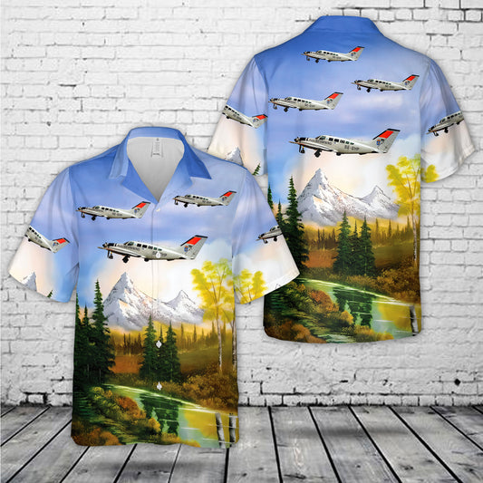 Swedish Coast Guard Cessna 402C Hawaiian Shirt