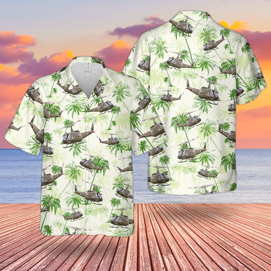 United States Army Huey Helicopter Hawaiian Shirt