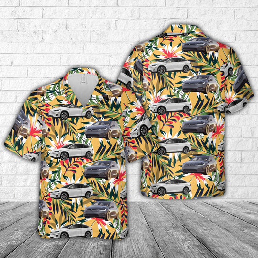 Tesla Model X Hawaiian Shirt