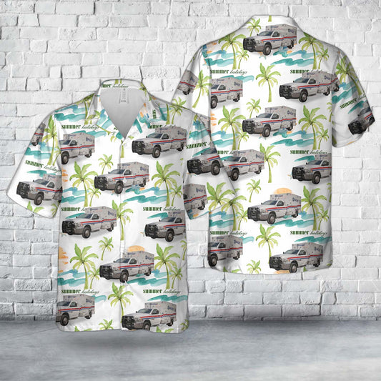Texas Waller County EMS Hawaiian Shirt