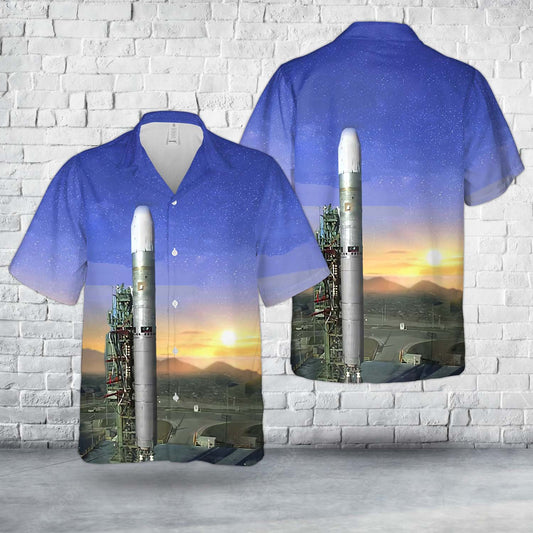 Titan-II 23G-9 B-107 carrying DMSP-5D3 F-16 Final Titan II Hawaiian Shirt