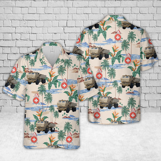 US Army 75th FA Brigade M142 HIMARS 1st Battalion Hawaiian Shirt