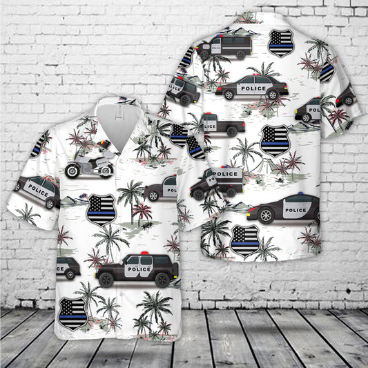 U.S Police Car Hawaiian Shirt