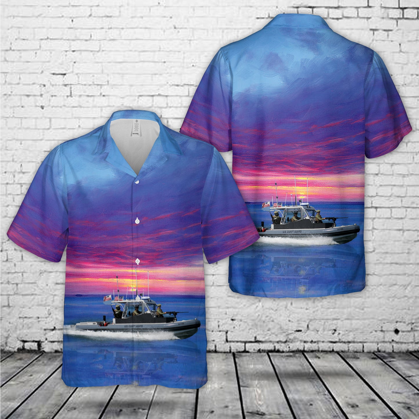 USCG 32-foot Transportable Port Security Boat Hawaiian Shirt