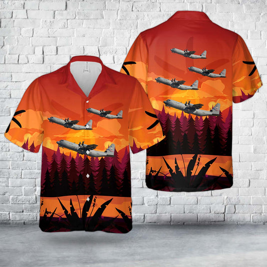 US Air Force 39th Airlift Squadron Lockheed C-130J Super Hercules Hawaiian Shirt