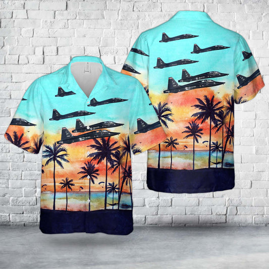 US Air Force 71st Fighter Training Squadron Northrop T-38 Hawaiian Shirt