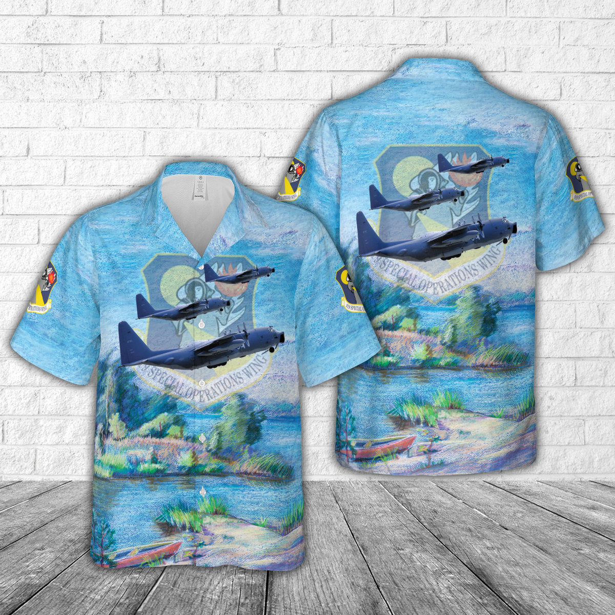 US Air Force 919th Special Operations Wing MC-130E Combat Talon I Hawaiian Shirt