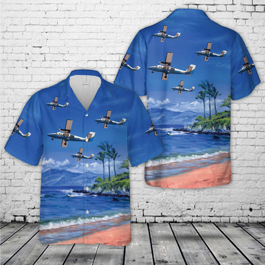 US Air Force De Havilland Canada UV-18B (DHC-6-300) Twin Otter 77-0464 Hawaiian Shirt