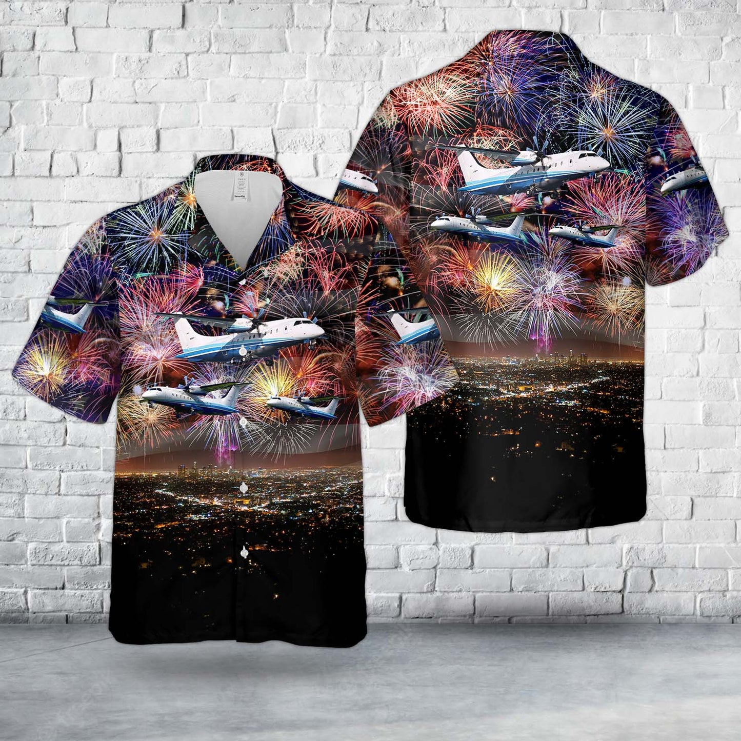 US Air Force C-146A Wolfhound, 4th Of July Hawaiian Shirt