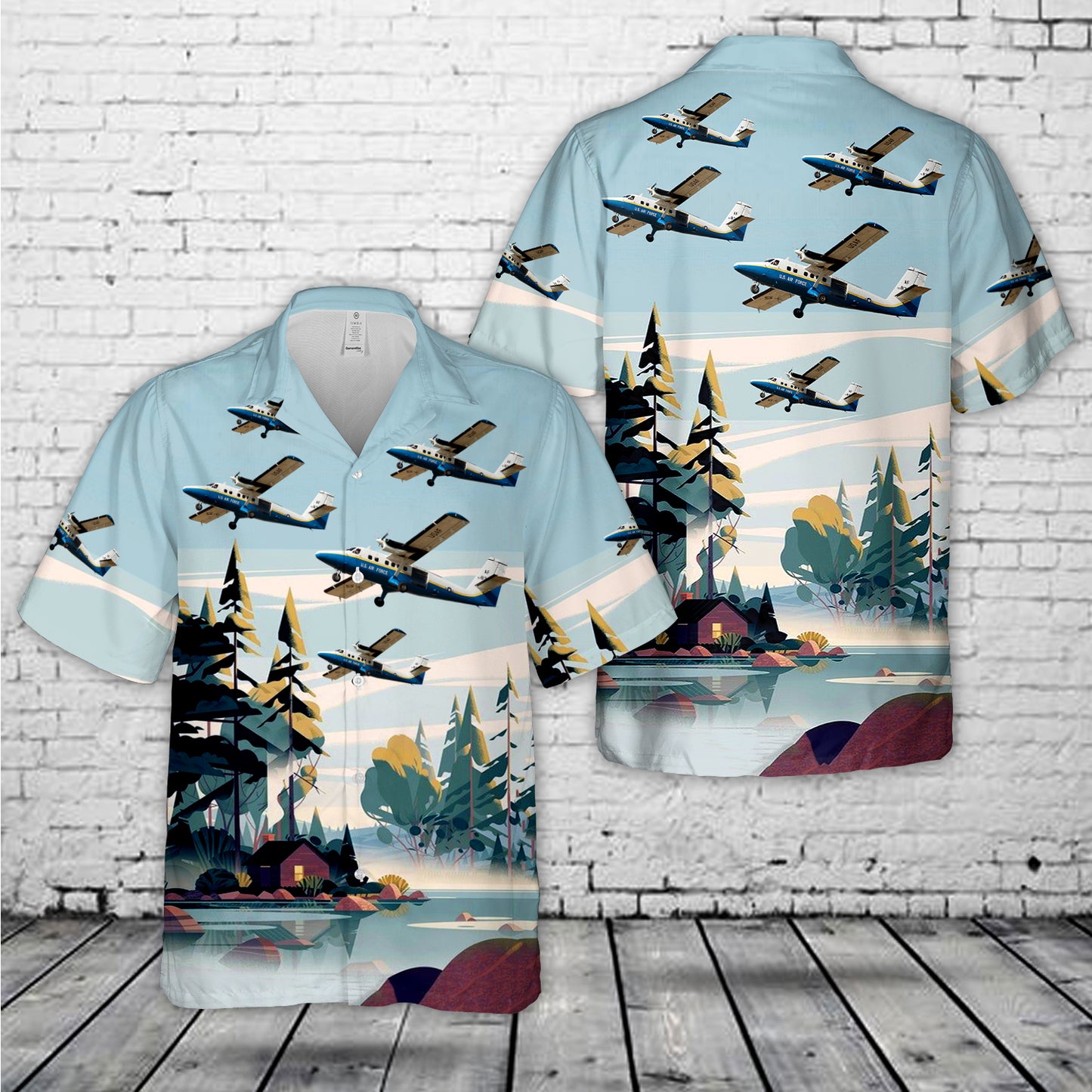 US Air Force De Havilland Canada UV-18A Twin Otter (DHC-6-300) Hawaiian Shirt