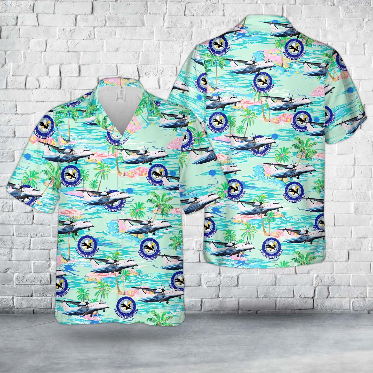 US Air Force Dornier C-146A Wolfhound Of 524th Special Operations Squadron Hawaiian Shirt