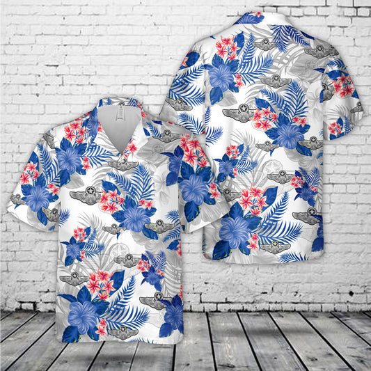 US Air Force Enlisted Aircrew Master Wings Hawaiian Shirt