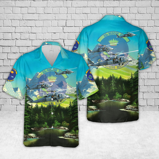US Air Force HH-60 Pave Hawk Of 33rd Rescue Squadron Hawaiian Shirt