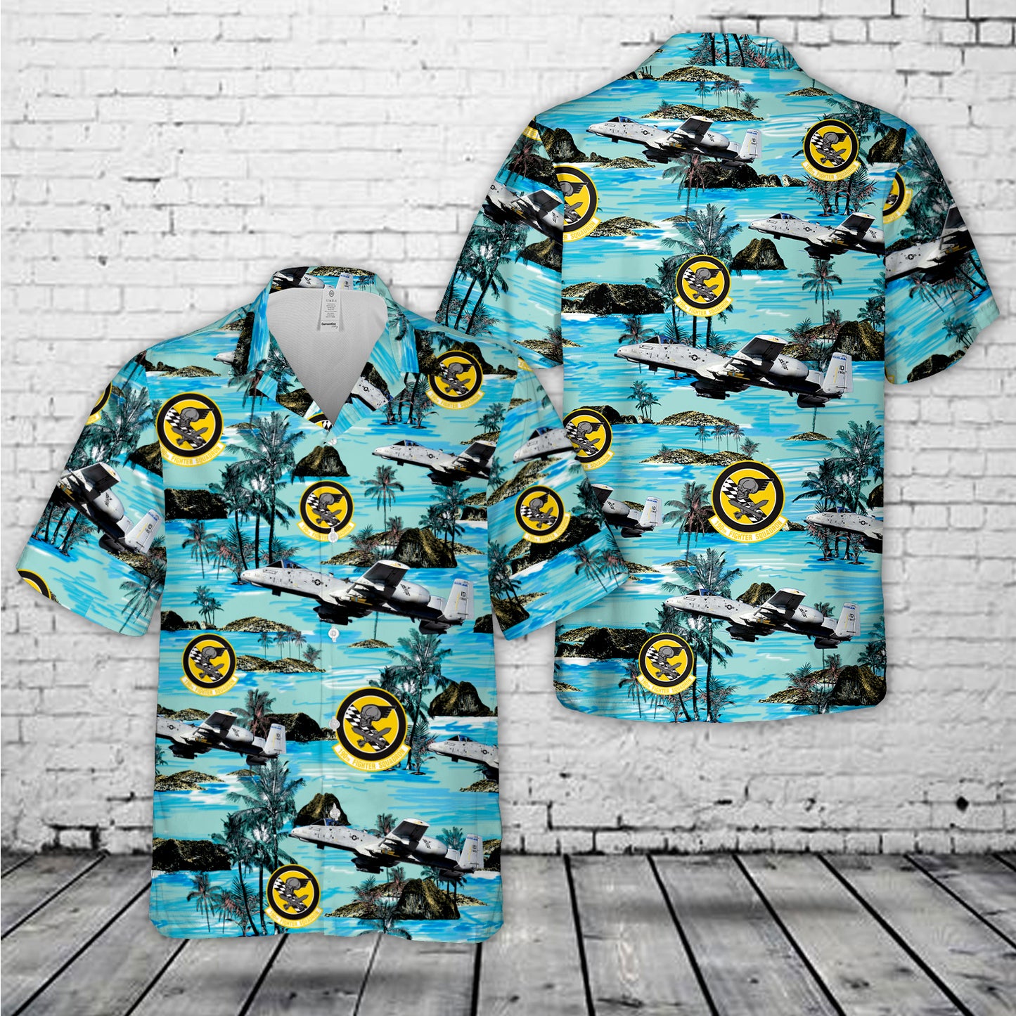US Air Force Idaho Air National Guard 190th Fighter Squadron, 124th Wing, Fairchild Republic A-10A Thunderbolt II (s/n 78-0703) Hawaiian Shirt