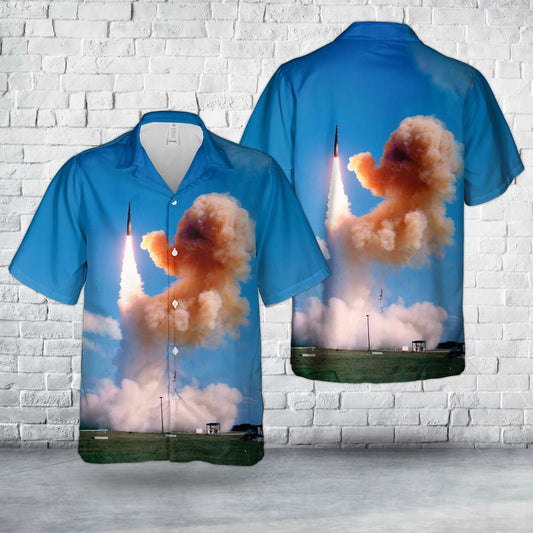 US Air Force LGM-30F Minuteman-II ICBM Hawaiian Shirt