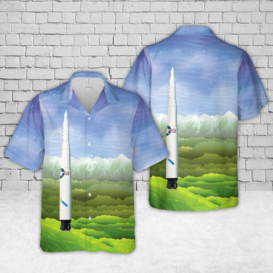 US Air Force LGM-30 A/B Minuteman I ICBM Hawaiian Shirt