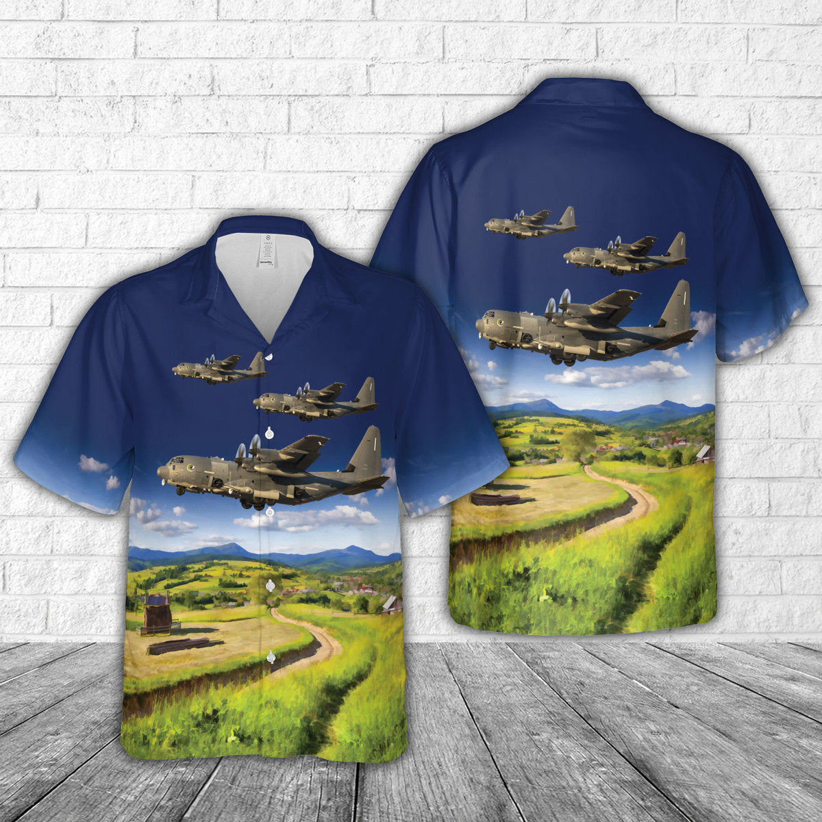 US Air Force Lockheed Martin AC-130J Ghostrider (L-382/100) Hawaiian Shirt