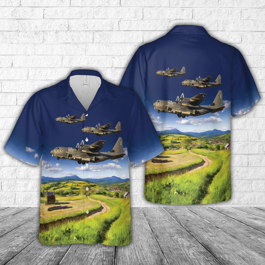 US Air Force Lockheed Martin AC-130J Ghostrider (L-382/100) Hawaiian Shirt