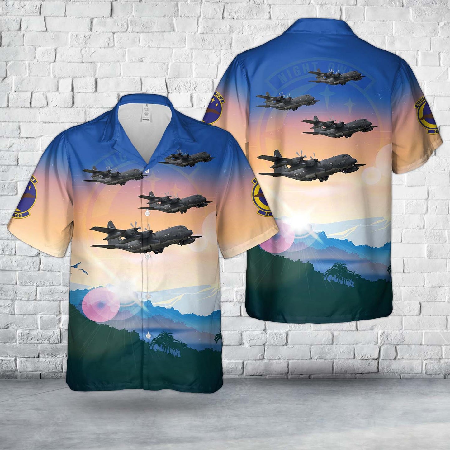 US Air Force MC-130J Commando II 11-5731 Of 67th Special Operations Squadron Hawaiian Shirt