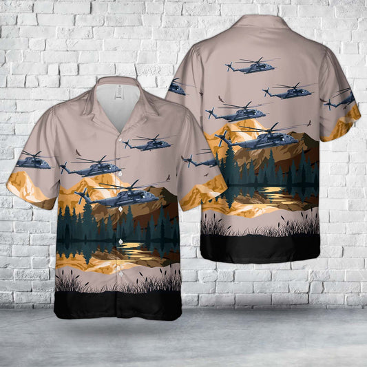 US Air Force Sikorsky MH-53J Pave Low III (S-65A) Hawaiian Shirt
