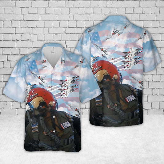 US Air Force Thunderbirds Hawaiian Shirt