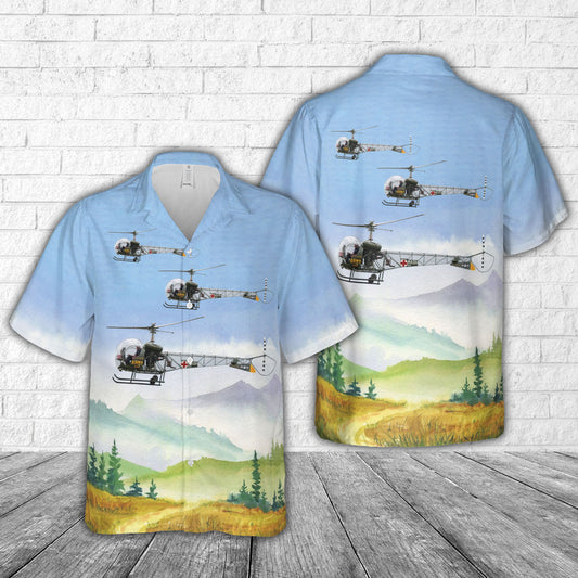 US Army 1954 Bell 47G Hawaiian Shirt