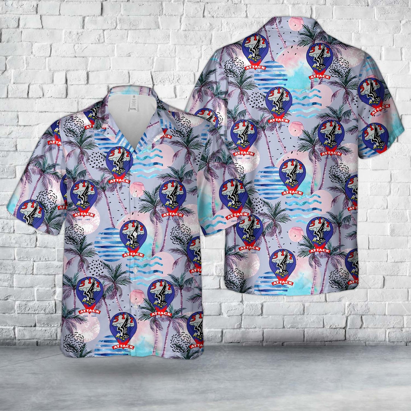 US Army 517th Parachute Infantry Regiment (517th PIR) Hawaiian Shirt