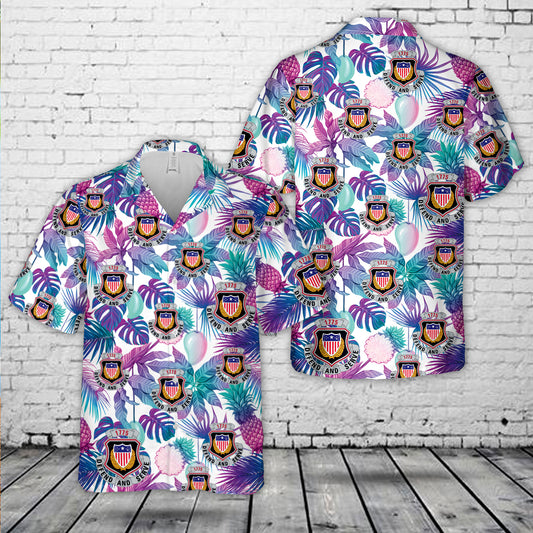 US Army Adjutant Generals Corps Regimental Crest Hawaiian Shirt