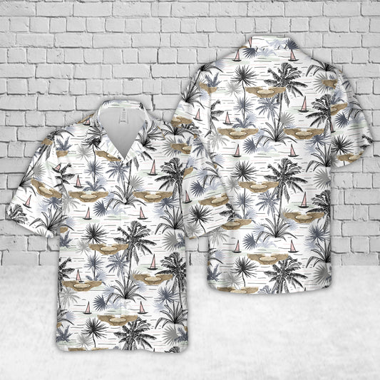 US Army Air Force Airship Pilots Wings In WWII Hawaiian Shirt