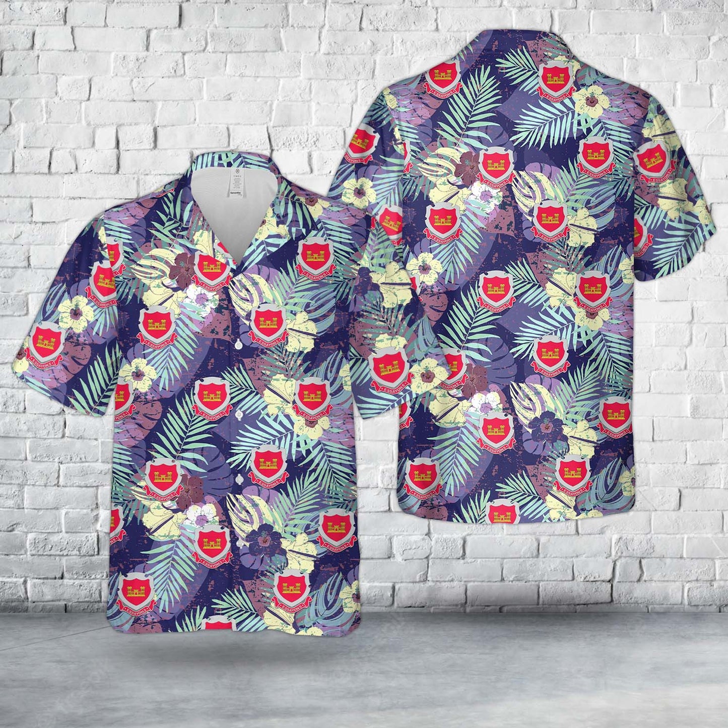 US Army Corps of Engineers "Essayons" Hawaiian Shirt