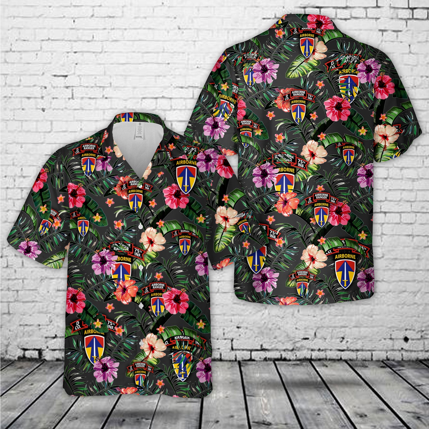 US Army D Company (RANGER), 75th Infantry (AIRBORNE), 2nd Field Force Hawaiian Shirt