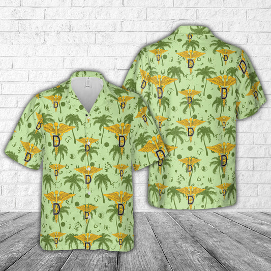US Army Dental Corps Branch Hawaiian Shirt