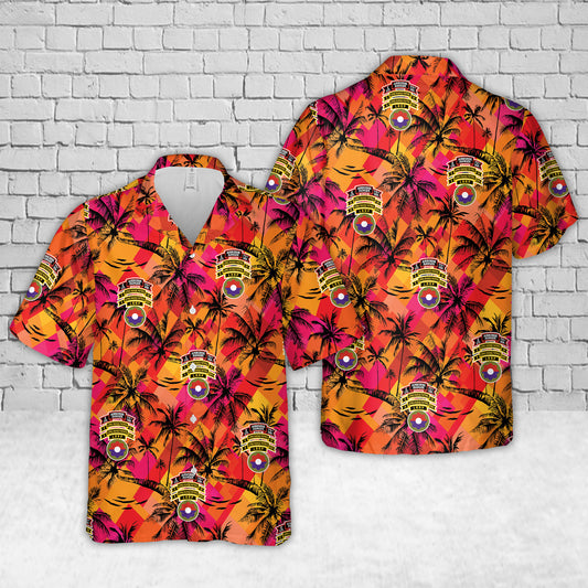 US Army E Company (RANGER), 75th Infantry (AIRBORNE), 9th Infantry Division Hawaiian Shirt