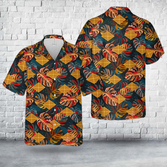 US Army Finance Corps Branch Insignia Hawaiian Shirt