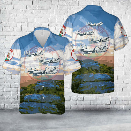 US Army Grumman OV-1 Mohawk Hawaiian Shirt