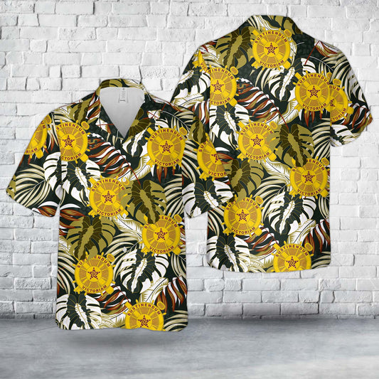 US Army Logistics Corps Branch Insignia Hawaiian Shirt