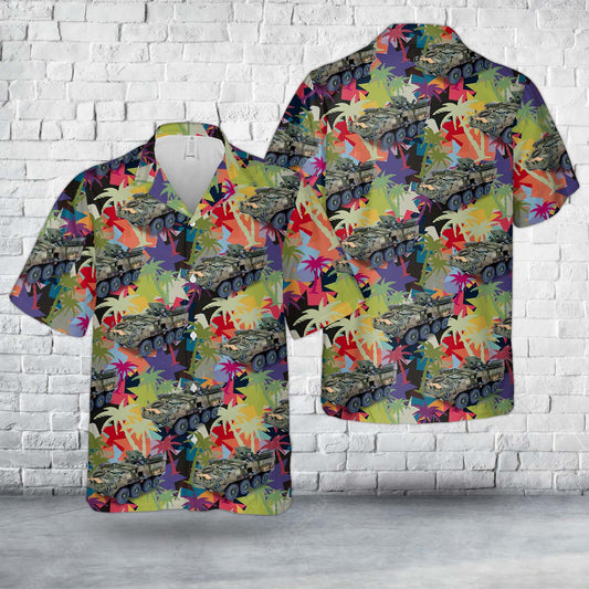 US Army M1129 Stryker Mortar Carrier Hawaiian Shirt