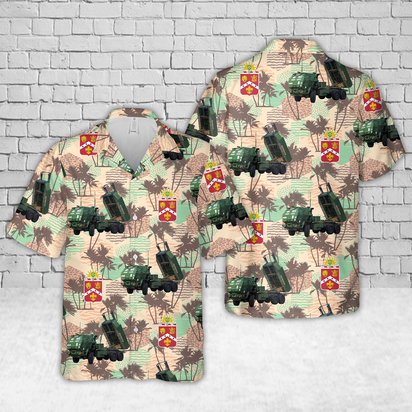 US Army M142 HIMARS Of 5th Battalion, 3rd Field Artillery Regiment, 17th Field Artillery Brigade Hawaiian Shirt