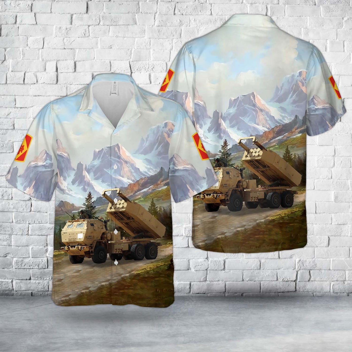 US Army M142 HIMARS Of 75th Field Artillery Brigade Hawaiian Shirt
