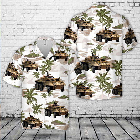 US Army M20 Armored Utility Vehicle Hawaiian Shirt