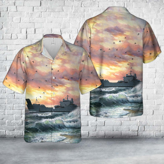 US Army USAV CW3 Harold C. Clinger (LSV-2) Hawaiian Shirt