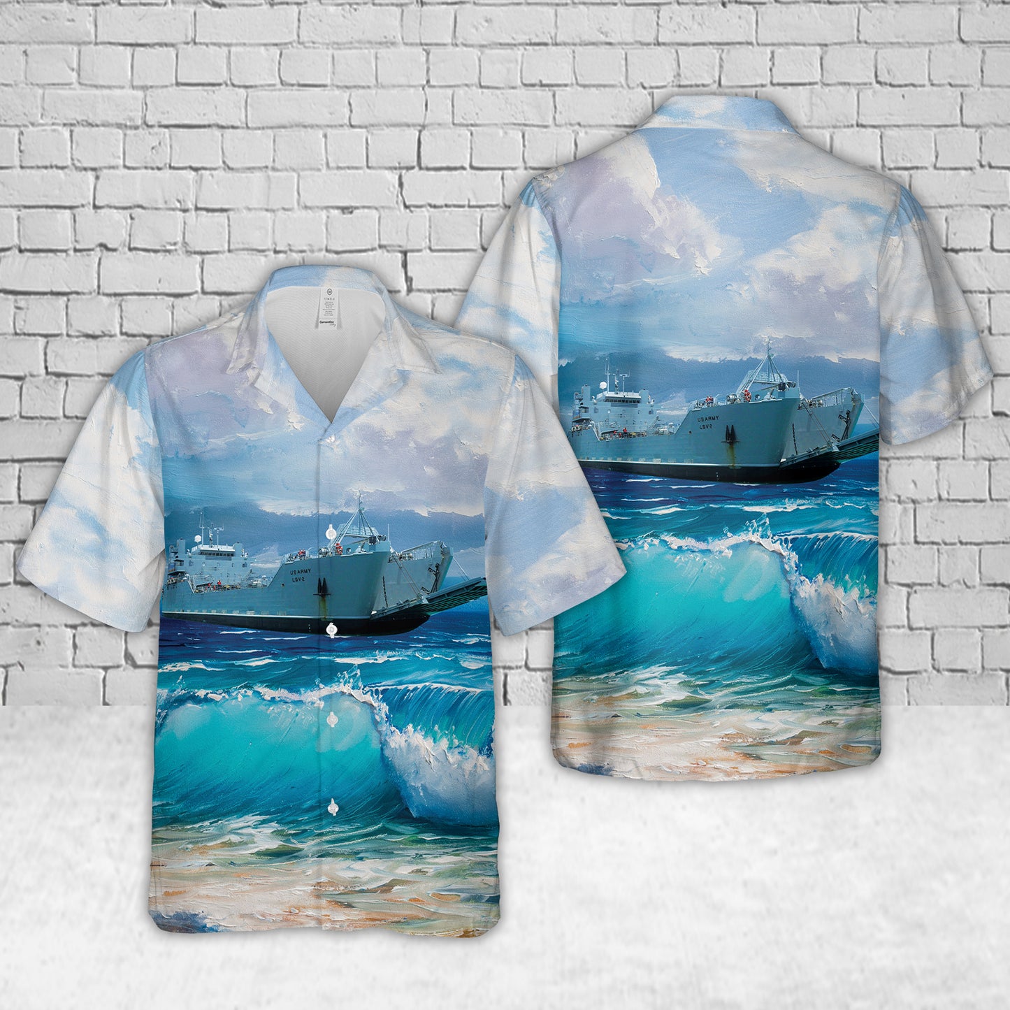 US Army USAV CW3 Harold C. Clinger (LSV-2) Hawaiian Shirt