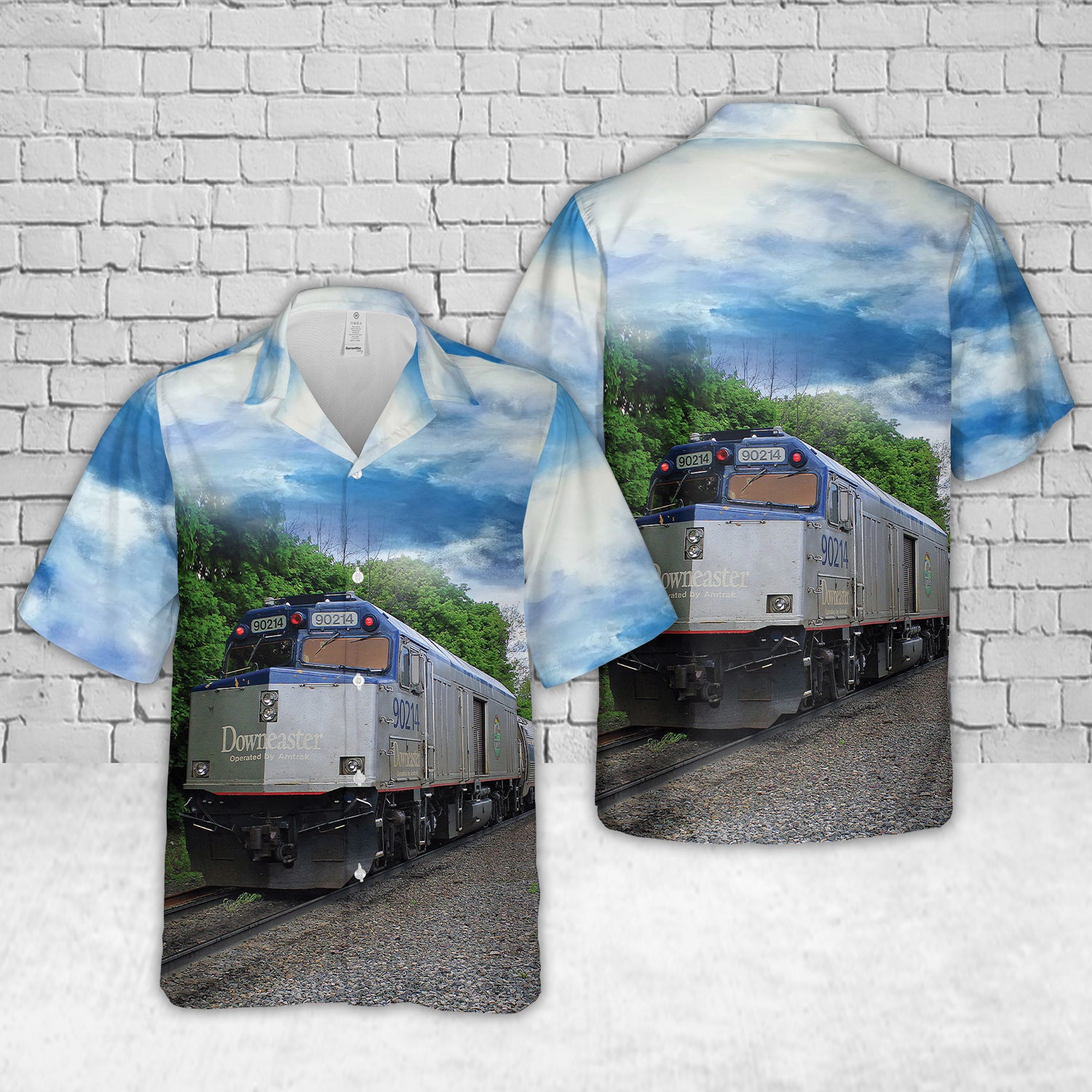 US Downeaster (train) Passenger Train Hawaiian Shirt – Merch Gears